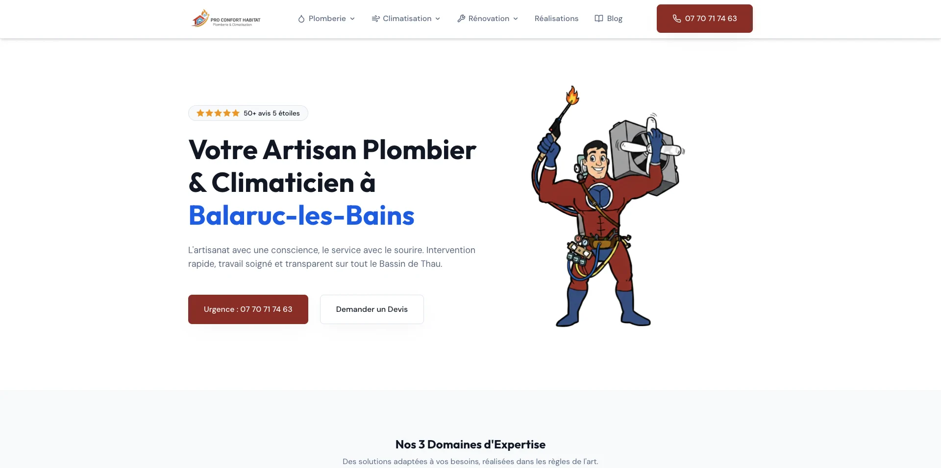 Website Plombier Balaruc