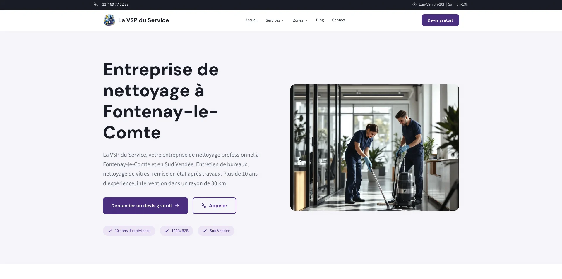 Website VSP du Service