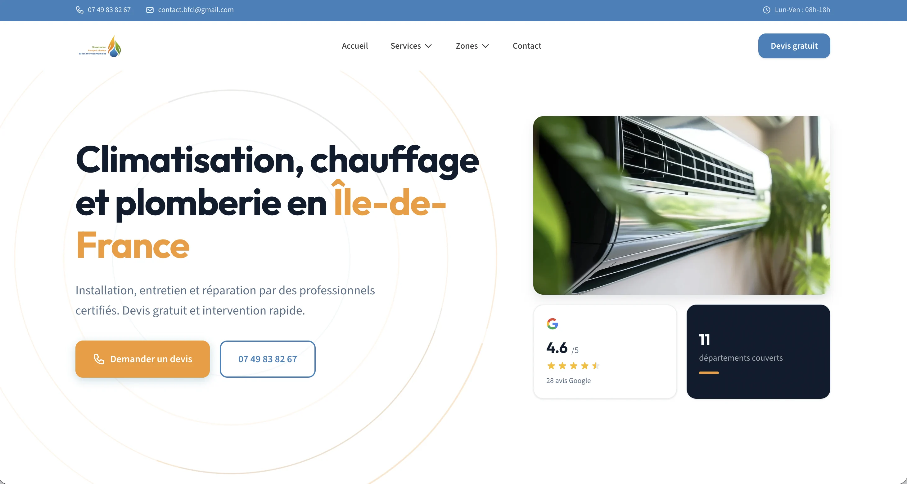 Website BFCL Energy Climatic